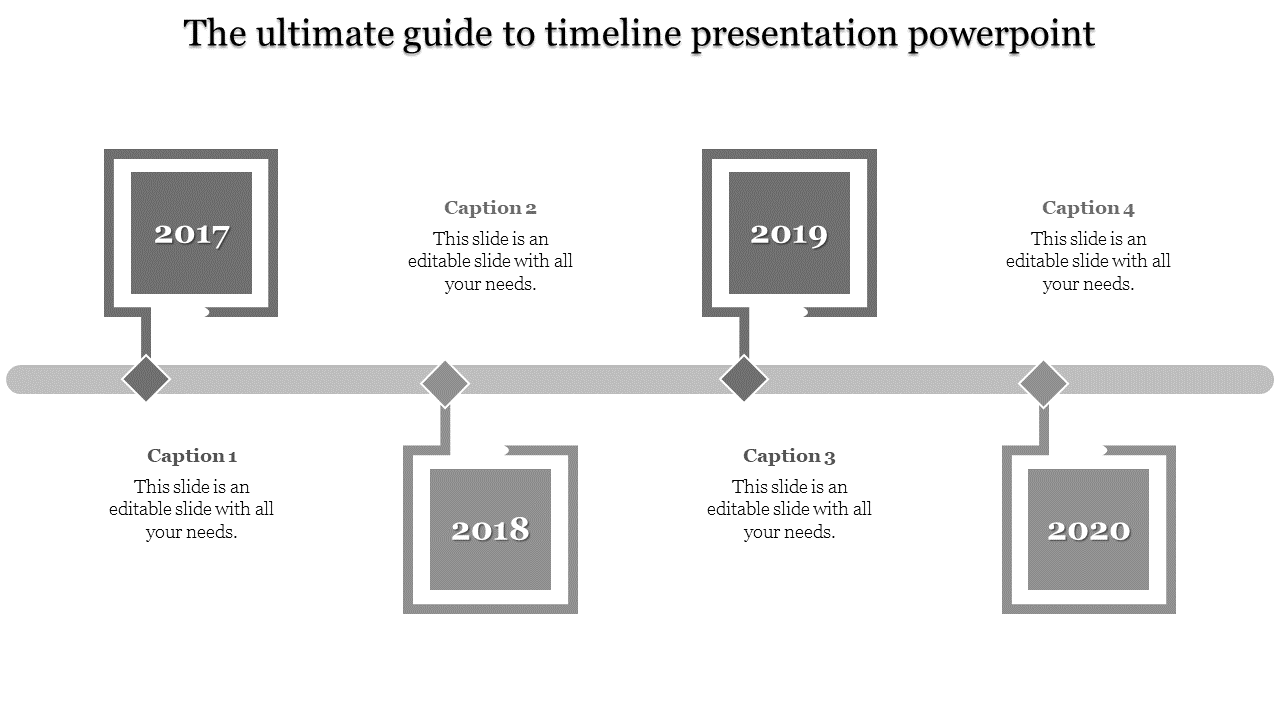 Our Predesigned Timeline Presentation Template Slides